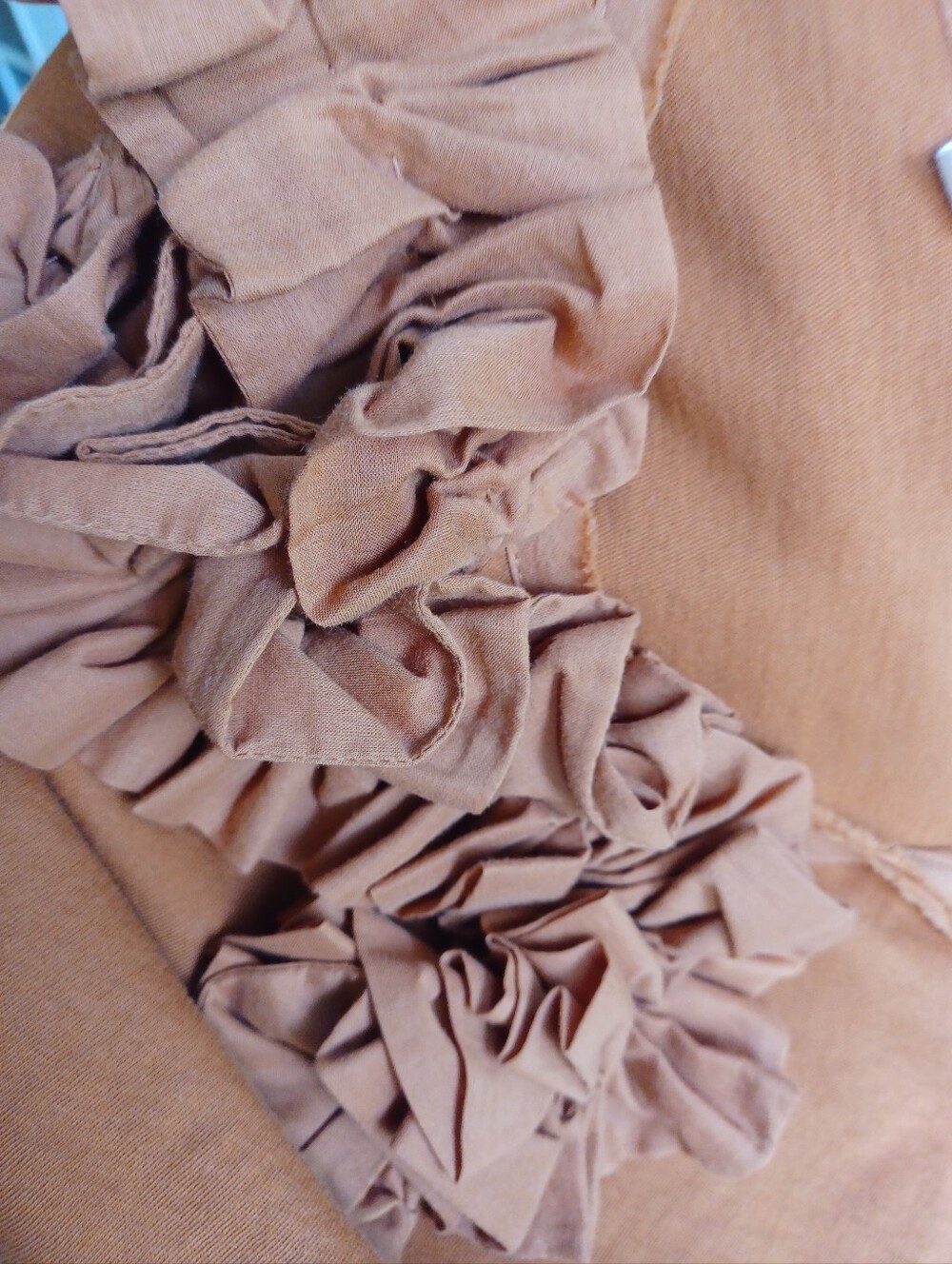 Women’s Rust Ruffle Detail Tank Top - Picture 9 of 12